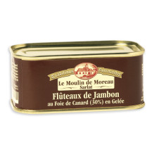 Les Flûteaux de jambon au foie de canard (30% de Foie Gras)