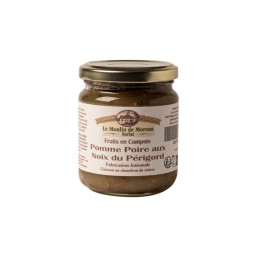 Compote pomme poire aux noix du Périgord 230G