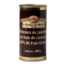 Les Flûteaux de jambon au foie de canard (30% de Foie Gras)