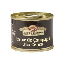 Lot de 2 Terrines de campagne aux Cèpes 65g