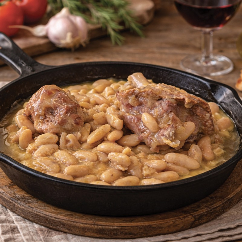 Manchons de canard aux haricots lingots