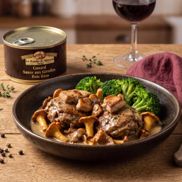 Canard sauce aux Girolles et Foie Gras 400g
