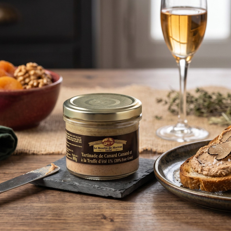 Tartinade de Canard à la Truffe d'été 1% (20% Foie Gras) 80g