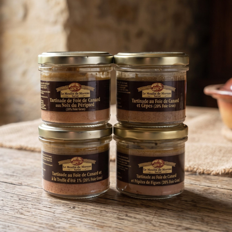 Colis « Les 4 tartinades au foie gras »