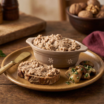 Rillettes de canard aux cèpes en persillade