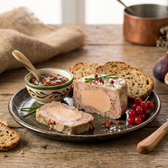 Terrine de caille au foie de canard