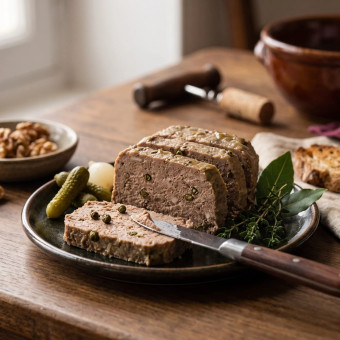 Terrine de canard au poivre vert