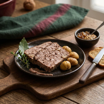 Terrine de sanglier aux châtaignes