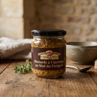 Moutarde à l'ancienne au miel du Périgord