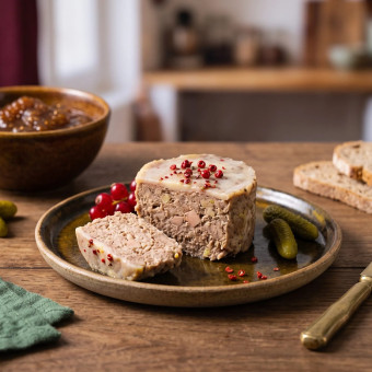 Terrine de canard au foie de canard