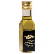Préparation culinaire à base d'huile d’olive vierge extra (99,9%) aromatisée à la truffe noire