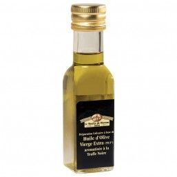 Préparation culinaire à base d'huile d’olive vierge extra (99,9%) aromatisée à la truffe noire
