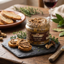 Pâté de caille aux cèpes