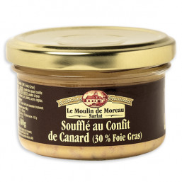 Lot de 3 Soufflés au confit de canard (30% Foie Gras) 80g