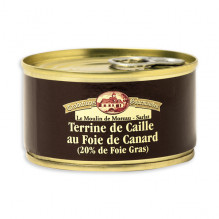 Le lot de 2 Terrines de Caille au Foie de Canard (20% Foie Gras) 125g