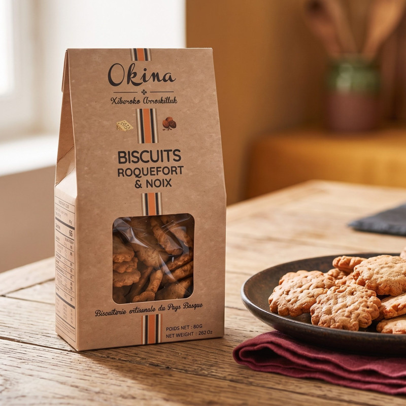 BISCUITS ROQUEFORT ET NOIX