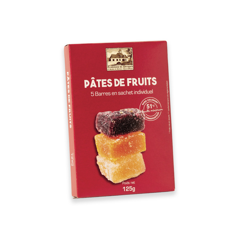 Le lot de 2 sachets de Pâtes de Fruits 2x125g