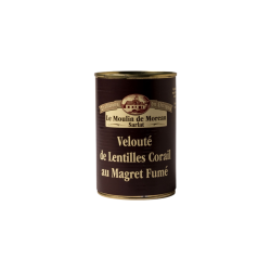 Velouté aux lentilles corail et magret fumé (2)