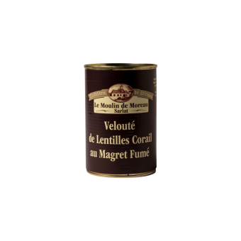 Velouté aux lentilles corail et magret fumé (2)