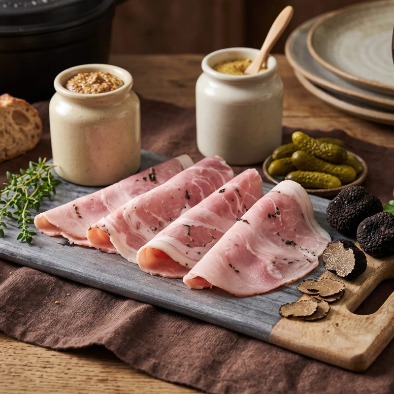 Chiffonnade de jambon cuit supérieur à la truffe noire du Périgord 1.1%