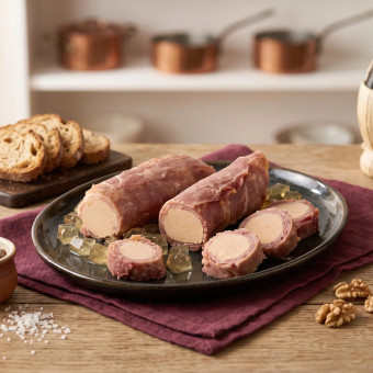 Flûteaux de jambon au foie de canard (30% de Foie Gras)