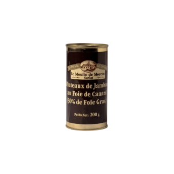 Flûteaux de jambon au foie de canard (30% de Foie Gras) (2)