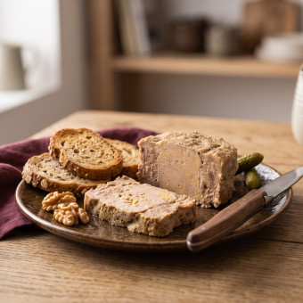 Terrine d'oie au foie de canard (20 % foie gras)