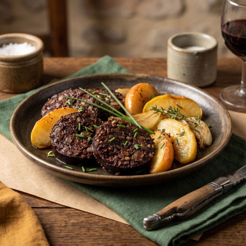 Boudin noir aux oignons