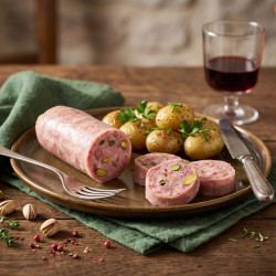 Saucisson à cuire pistaché
