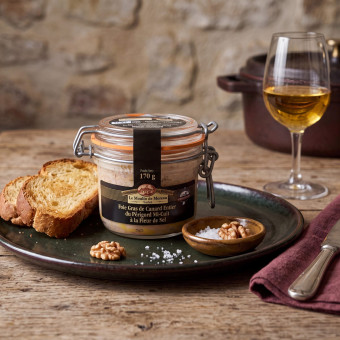 Foie gras de canard entier du Périgord mi-cuit à la fleur de sel