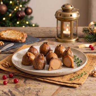 Figues fourrées au bloc de foie gras de canard (6 à 8 pièces)