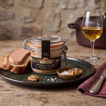 Foie gras de canard entier du Périgord mi-cuit à la fleur de sel