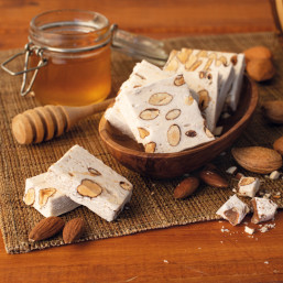 Le lot de 3 barres de Nougat tendre aux amandes et au miel du Périgord 100g