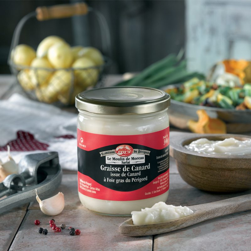 Le lot 2 bocaux de Graisse de Canard issue de Canard à Foie Gras du Périgord 340g