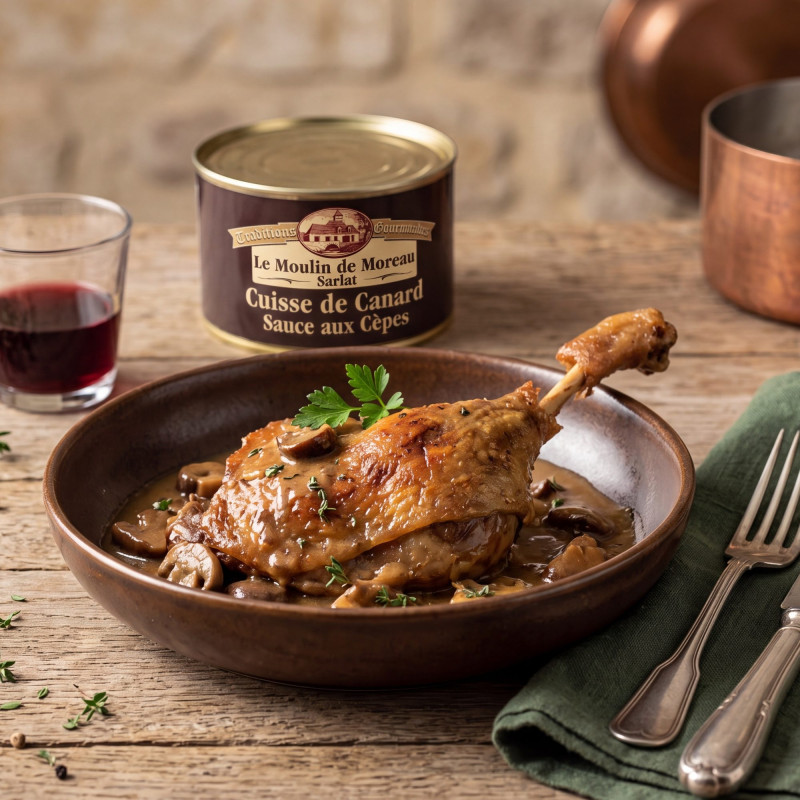 Cuisse de Canard Sauce aux Cèpes 400g