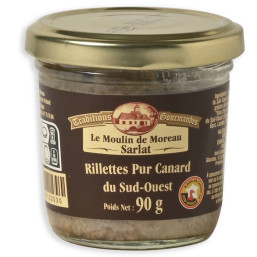 Le lot de 2 Bocaux de Rillettes pur canard du Sud-Ouest 90g
