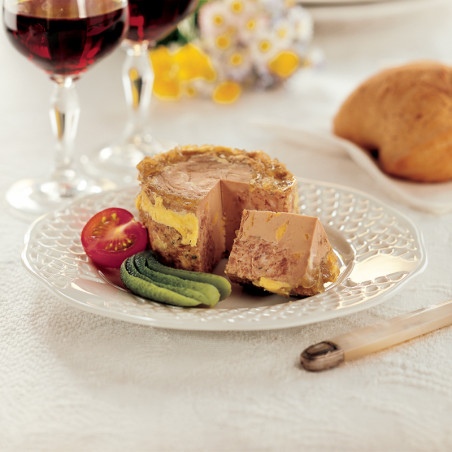 Lot de 2 "Papitous" Pâté au Foie de Canard (30% Bloc de Foie Gras) 130g