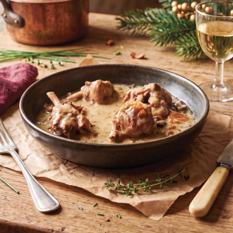 Blanquette de canard aux girolles