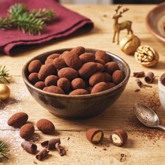 Les amandes enrobées de cacao