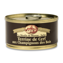 3 Terrines de cerf aux champignons des bois 130g