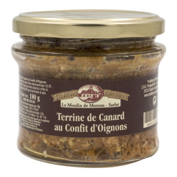 Lot de 3 Terrines de canard au confit d'oignons 180g