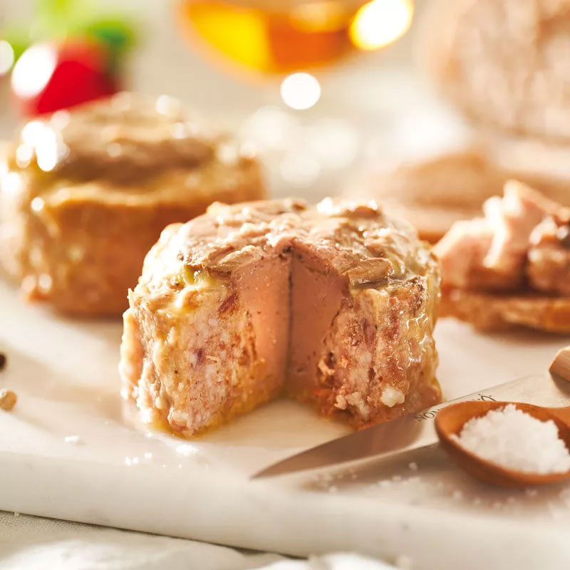 Le lot de 2 Papitons au foie de canard (20% Foie Gras) 130g