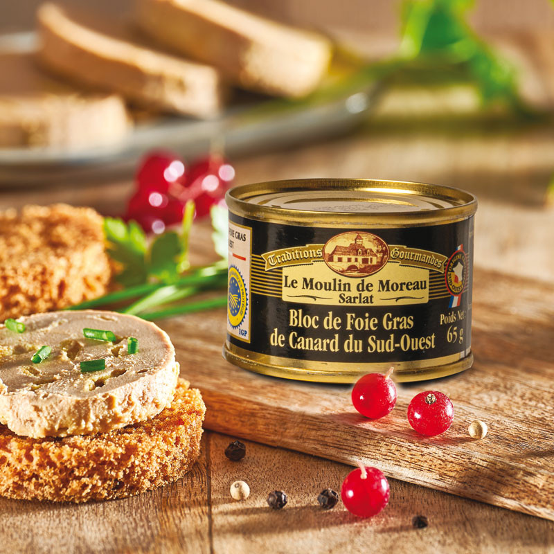 Bloc de Foie Gras de canard du Sud-Ouest 65g Bloc de Foie Gras de canard du Sud-Ouest 65g