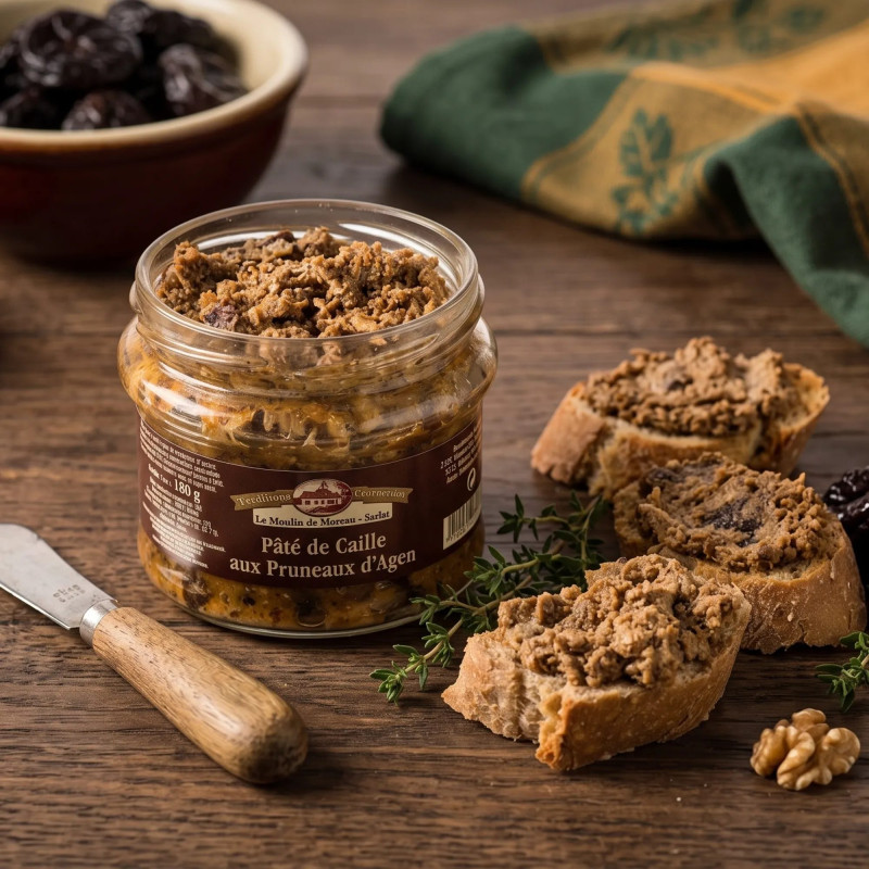 Pâté de caille aux pruneaux d'Agen