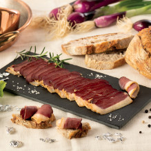 Lot de 2 Magrets de canard du Sud-Ouest séché, fumé et tranché