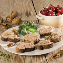 Lot de 3 Tartinades au Foie de Canard et Noix du Périgord 1% (20% Foie Gras) 80g