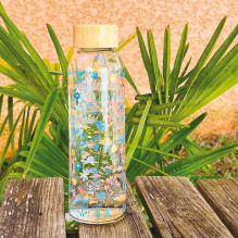 Bouteille en verre et son étui