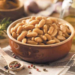 Lot de 2 Haricots lingots cuisinés à la graisse de canard