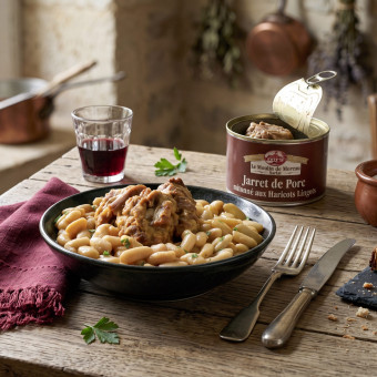 Jarret de Porc mitonné aux Haricots lingots