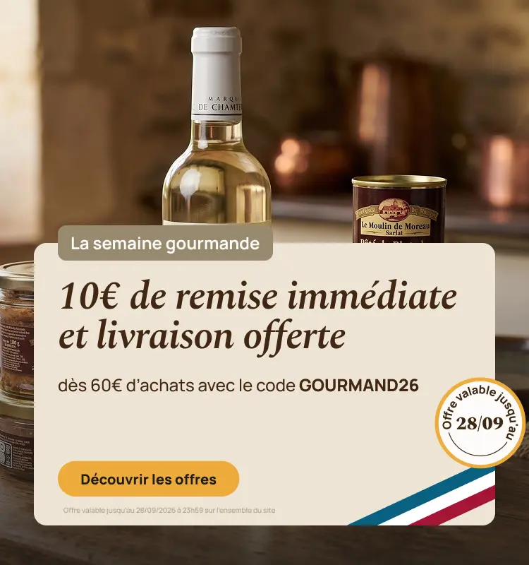 La semaine gourmande : 10€ de remise & la livraison offerte avec le code GOURMAND26